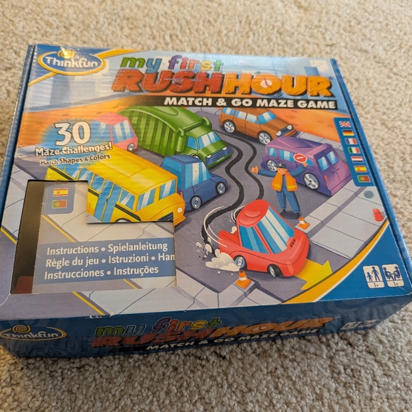 ThinkFun My First Rush Hour Gioco Da Tavolo - Logica Per Bambini 3+ Anni, 30 Sfide, Veicoli Grandi, Edizione Italiana